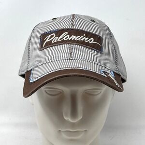 Palomino Pinstripe Baseball Cap Brown One Size Fits‎ Most Embroidered Logo